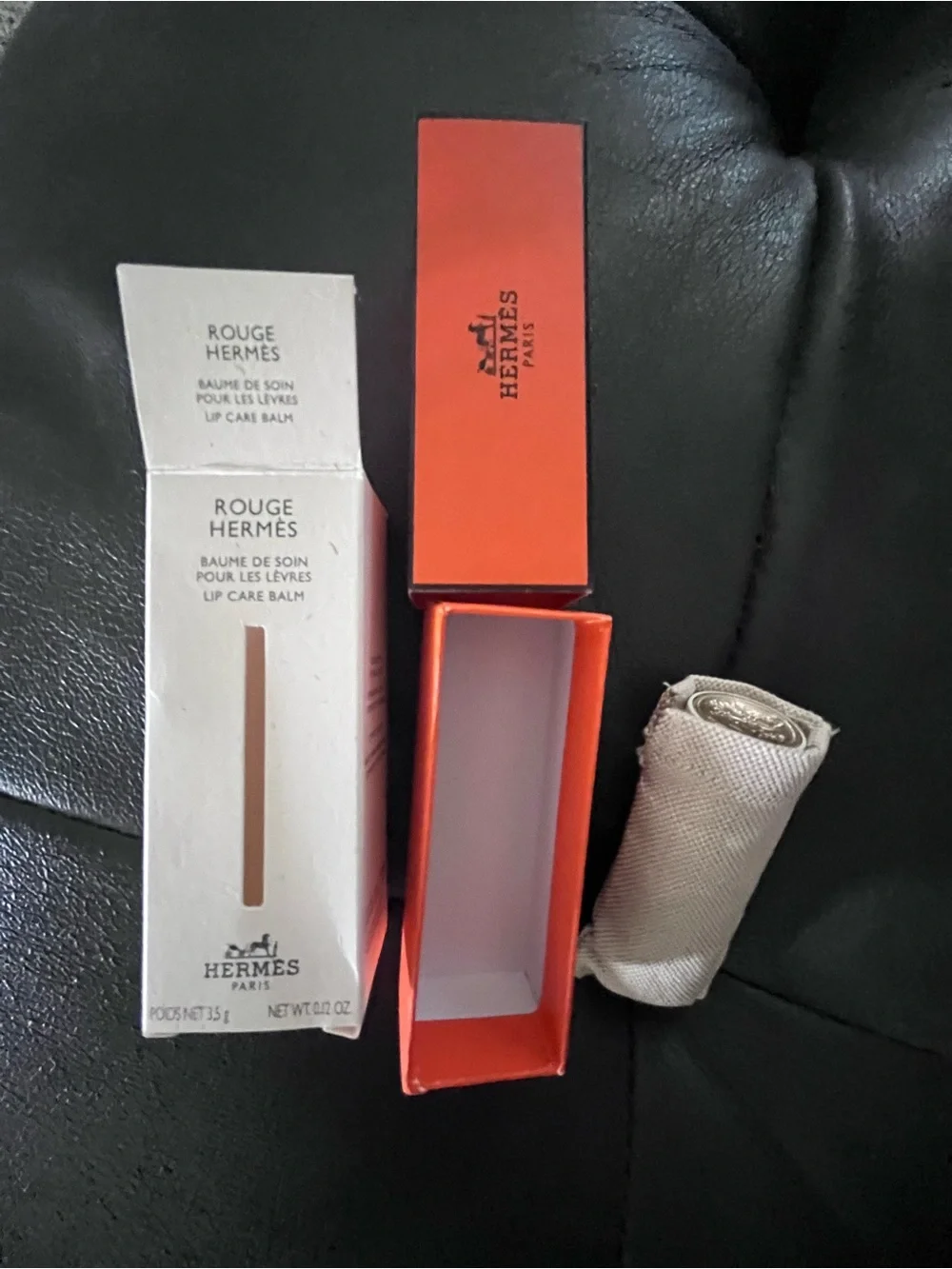 Hermès Rouge Hermès Lip Care Balm - Giftable W/ Box & Dusty